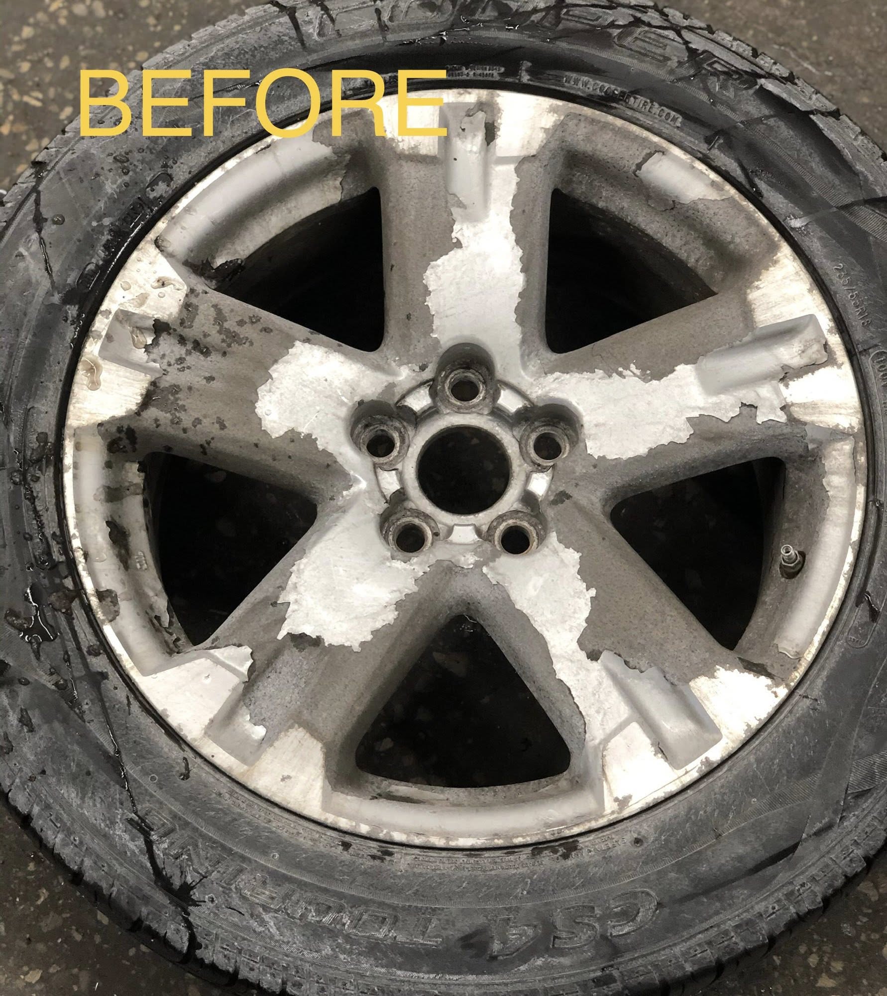corroded leaking wheels